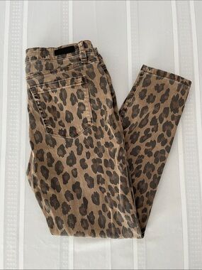Blank NYC Leopard-Print Skinny Jeans in Brown & Black